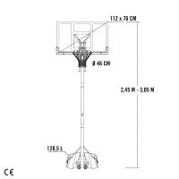 Canasta baloncesto ultrarresistente Lifetime altura regulable 244/305 cm azul y blanco - details 7