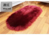 Alfombra De Faux Pelo Grande Ovalada Artificial Cabello Largo Tapete Suave De Lana Blanca Para Dormitorio Y Sala De Estar Estilo Moderno Decorativo - details 11
