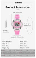 Reloj Electrónico Para Estudiantes Resistente Al Agua Deportivo Para Niños Con Luz Multi Función Digital Siete Colores Regalo Para Niños - details 2
