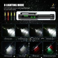 Linterna Multifuncional De Aleación De Aluminio Con Pluma LED Potente Batería Recargable De 1200mAh USB Luz De Trabajo Magnética Impermeable Y Resistente Al Choque - details 1