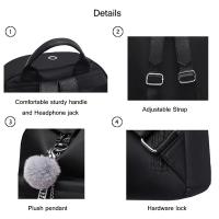 Mochila Oxford Para Mujer Impermeable Con Hombros Estilo Retro Para Niñas Estudiantes Bolsa De Libros Moda Casual Con Cierre De Cremallera - details 4