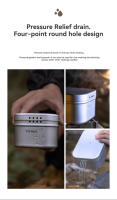 Caja De Almuerzo Portátil CAMPINGMOON De Aluminio Con Calentamiento Por Foco Abierto Adecuada Para Camping Y Picnics - details 3