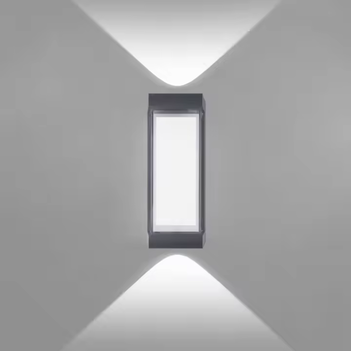 Luz De Pared Exterior Impermeable Para Decoración De Jardín Luz Atmosfera LED Ajustable AC85-265V Instalación En Casa Estilo Moderno - 1
