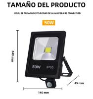 Lámpara De Inundación LED Con Sensor De Movimiento IP65 Impermeable 10W 30W 50W 220V Luz De Punto Exterior Al Aire Libre Reflector De Lámpara - details 2