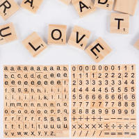 100Pcs Letras Y Números De Madera Para Manualidades DIY Juego Para Niños Decoración De Navidad Boda Fiesta Regalo Para Casa - details 8