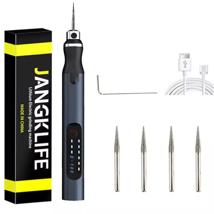 Kit De Herramienta Rotativa Sin Cable USB JANGKLIFE Para Grabado En Madera Joyería Metal Vidrio Herramienta De Bricolaje Mini Taladro Inalámbrico - 1