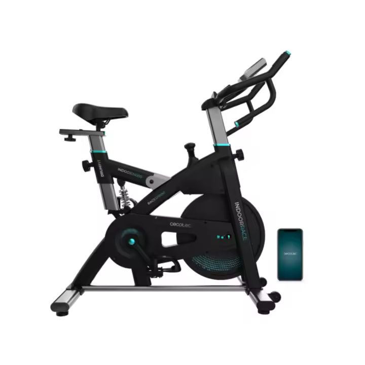 Bicicleta estática Cecotec Drumfit Indoor 24000 Race Sprint pantalla LCD sillín ajustable - 1