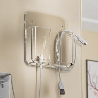 Soporte De Pared Para Control Remoto Universal Soporte De Carga Para Teléfono Y Control De Aire Acondicionado Montaje En Pared Organizador De Almacenamiento Para Artículos Domésticos - details 5