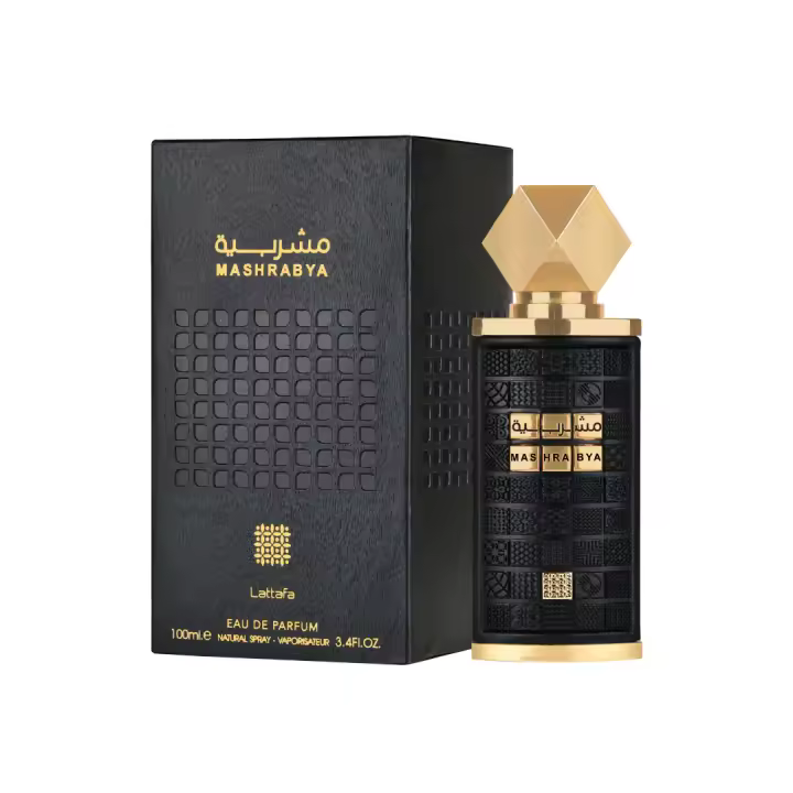 Perfume arabe unisex Mashrabya Lattafa 100ml,Fragancia femenina y masculina pachuli, tabaco, canela ,Colonia de hombre y de mujer moderna ,lujosa,  exclusiva ,oriental NOVEDAD - 1