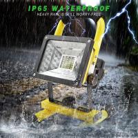 Lámpara De Trabajo Portátil LED Recargable Impermeable Con Luz De BÚsqueda Potente Para Camping Y Exterior Batería Incluida - details 0