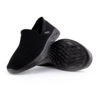 ANDY-Z  AZ2322 Todo negro  Mocasines planos de malla transpirables de moda para hombre, zapatos planos tipo slip-on - details 1