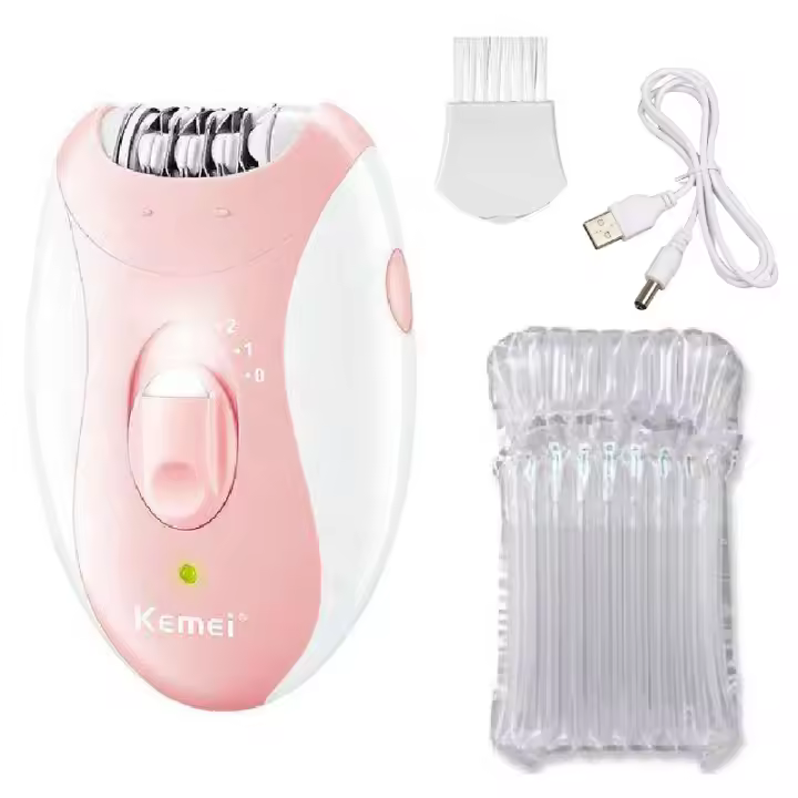 Kemei Epilador Eléctrico Recargable Para Mujer Eliminación De Vello Facial Cuerpo Bikini Piernas Brazos Axilas Recargable - 1