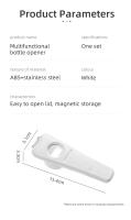 Abrepuertas Multifuncional Magnético Para Botellas Y Latas Herramienta De Cocina Práctica Accesorio Para Bar Eco-amigable - details 11