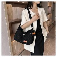 Nueva Bolso De Hombro Para Mujer Estilo Harajuku Diseñador Moda Tamaño Grande Capacidad Grande Estampado Solido Y Cuadros Bolso Transversal Para Estudiantes - details 4