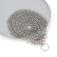 Limpia Herramienta De Limpieza Para Sartén Y Barbacoa De Acero Inoxidable Y Hierro Fundido Con Esponja De Enredadera Y Anillo De Colgaje - details 0