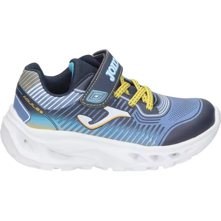 JOMA | Zapatillas JOMA AQUILES JR para Niño – Deportiva en Color Azul con Detalles en Amarillo – Sneaker con Cordones y Velcro – Cómoda y Ligera – Versátil – Modelo JAQUIW2403V - 1