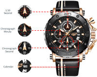 Reloj De Pulsera Militar LIGE 2024 Para Hombre Nuevo Deportivo De Lujo Con Correa De Silicona Resistente Al Agua Y Shock Reloj Cuarzo De Gran Diámetro - details 15