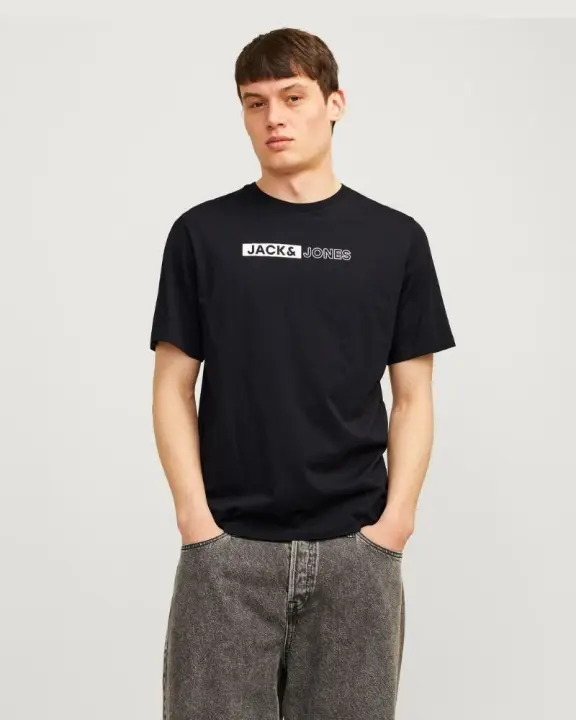 JACK AND JONES 12233999 ECORP Camisetas Manga corta Hombre Negro - 1