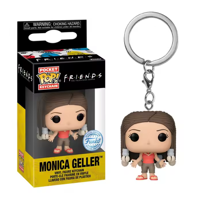 Funko Pocket Pop! Llavero: Friends - Mónica con Trenzas, 59194 - 1