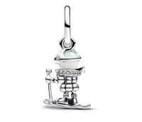 PANDORA Moments 793514C01-Coltando de esquiador de Plata de Lei con circonitas, compatible con Plumas Moments y ME, Weiß, Plata de Lei, Circonita cúbica, Viene con Caja original. - details 0