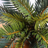 Planta De Palma Artificial 45cm Con 21 Hojas Sago Cycas Hojas De Coco Falsa Para Decoración De Jardín Interior Y Exterior - details 8