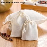 Bolsas de arpillera con Cordón de Algodón reutilizables de 20 piezas, bolsas de hierbas con filtro de Algodón - details 1