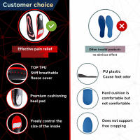 Pareja De Insoles Premium Para Pies Absorción De Golpes PU Gel Transpirable Cómodo Ligero Absorbe La Sudoración Pads Para Zapatos - details 3