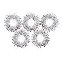Set De 9 Piezas De Anillos Y Pulseras De Acupresión Para Masaje De Mano Y Muñeca Alivio Del Dolor Sensorial Espinoso Tamaño Medio Pequeño Grande - details 8