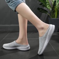 Zapatos Casuales De Malla Para Hombre Verano Transpirables Media Zapatos Comodidad Interior Exterior Parejas Moda Planos Antideslizantes Tamaño True Fit - details 15