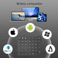 Teclado Numérico Bluetooth Doble BOW Recargable Sin Cable Para iPad Laptop Windows iOS Numpad Digital Ergonómico Mini Para Laptop - details 0