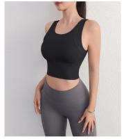 Sudadera Deportiva Para Mujer Con Almohadillas Fijas En El Pecho Ropa De Gimnasio Deportiva Para Mujeres Camiseta De Yoga Transpirable Nylon Spande - details 9