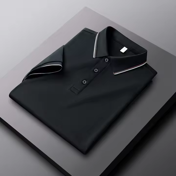 Camisa Polo De Manga Corta De Calidad Superior Para Hombres Estilo Clásico Verano Transpirable Y Fresca Casual Moda Masculina - 1