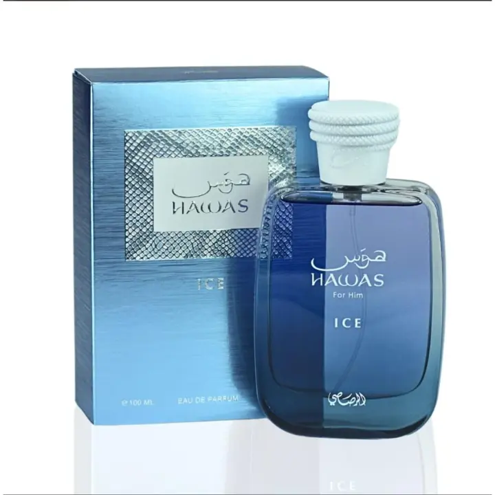 Hawas Ice de Rasasi – Eau de Parfum para Hombre 100ml, Aroma Acuático y Refrescante, Estilo Moderno - 1