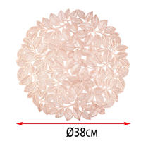 DESEOS Salvamanteles redondos individuales | Juego de 4 | De PVC | Diametro 35 cm | Lavables | Ideal para Decoración de Mesa - details 1