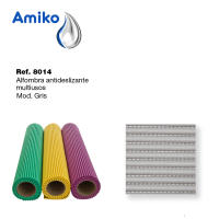ROLLO DE ALFOMBRA ANTIDESLIZANTE ABIERTO GRIS AMIKO DE 12Mx65CM - details 3