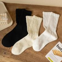 Calcetines De Mujer Ultra-Comodidad Sólidos Diseño De Media Tubería Lujosamente Suaves Moda Diaria Varias Colores - details 5