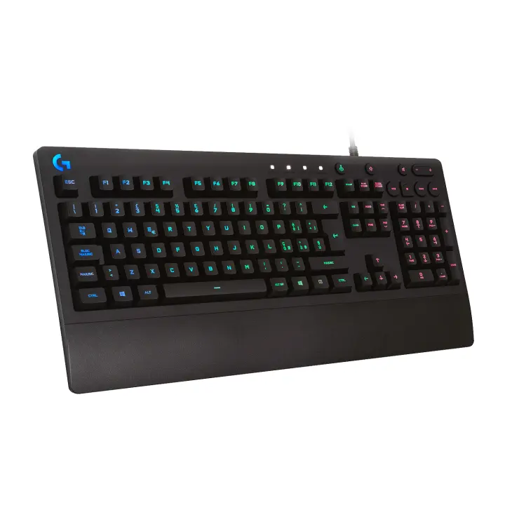 Logitech G213, Estándar, Alámbrico, USB, QWERTY, LED RGB, Negro - 1