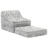 vidaXL Puf modular Color Mosaico,  Gris,  Beige y mas Cojín Decorativo de Asiento Cojines de muebles de salon - details 2