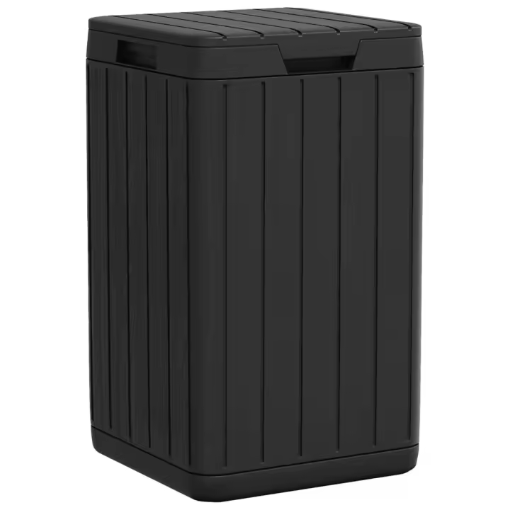 vidaXL Cubo de Basura de Exterior Papelera Contenedor Residuos Jardín PP Color Gris,  Antracita,  Marrón y mas - 1