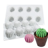 Molde De Galletas De Silicona En Forma De Espiral De Diamante Y Cactus Para Hornear Postres Y Hacer Mantequilla De Maní Herramientas De Cocina Para Hornear Velas Y Jabón DIY - details 22