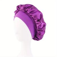 1pc Gorro De Dormir De Seda Suave Para Mujeres Y Hombres Capa De Satén Protección Para Pelo Rizado Estilo Bobeo Duradera No Desliza Todo La Noche - details 5