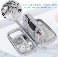 Bolsa organizadora de accesorios electrónicos, Bolsa organizadora cables de viaje de Doble Capa, Bolsa de viaje portátil - details 3