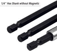 Kit De Soporte Magnético Para Destornillador Eléctrico 3PCS 1/4 Pulgada Rosca Rápida Hexagonal Extensión De 60-150mm Para Tornillos Y Juntas - details 5