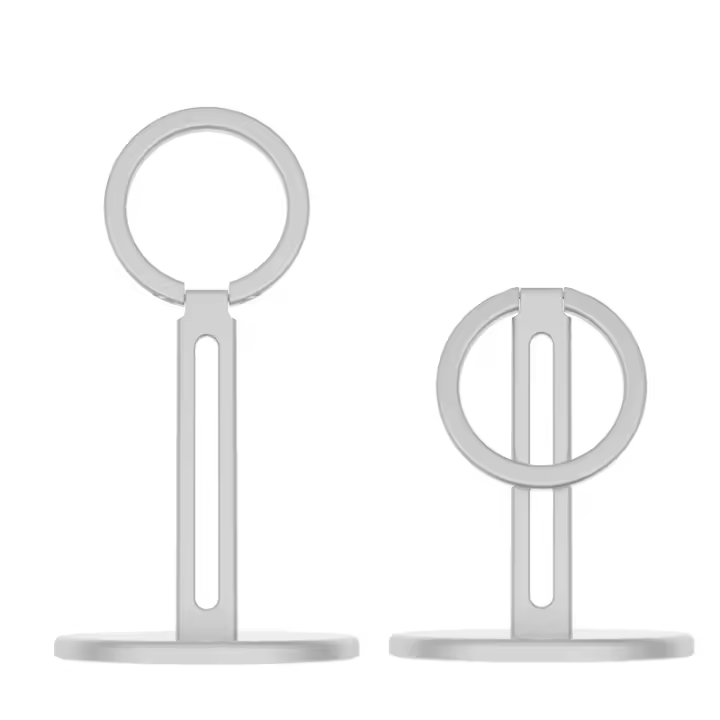 Soporte De Teléfono Magnético Para iPhone 16/15/14/13 pro Max Y Android Base De Zinc Estable Rota 360° Ajustable Para Mesa - 1