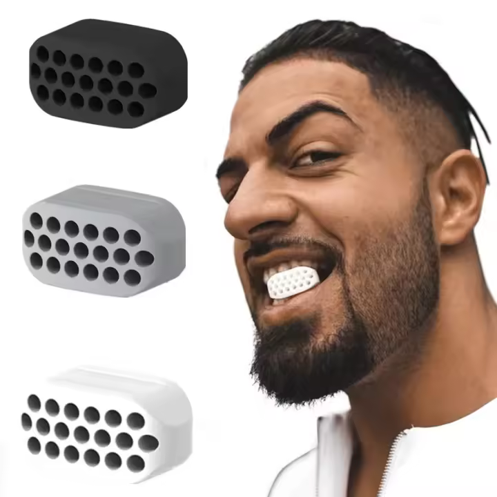 Entrenador De Musculatura Facial Deportiva Fitness Bola De La Mandíbula Disminuidor De Doble Mentón Ejercitador De Línea De La Mandíbula Para Adelgazamiento Del Cuello Y Rostro - 1