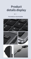 Jomaa Teclado Y Ratón Inalámbricos Ultrafinos USB 2.4G + Bluetooth Recargables Con Funciones Multimedia Para Oficina Doméstica - details 6