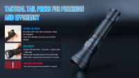 Linterna Táctica Trustfire T40R LED Recargable 1800 Lumens Con Carga USB IP68 Militar Luz > 500 Metros Resistente Al Agua Y Polvo - details 3