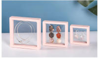 Organizador De Joyas Transparente Pack De 10 Casas De Plástico PE Para Almacenamiento Antioxidante Estuche De Exhibición Flotante 3D - details 9