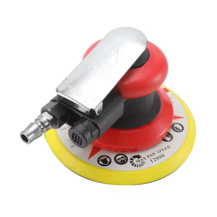 Pulidora Orbital Pneumática 6 Pulgadas Con Vacío Para Carrocería De Coche Pared Madera Metal 10000RPM Herramienta De Pulido Y Esmalte - 1