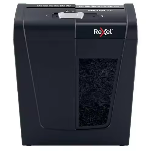 Rexel secure s5 destructora de papel manual corte a tiras - destruye hasta 5 hojas - 10l - 1